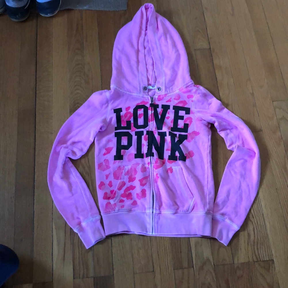 PINK women’s XS zip up hoodie